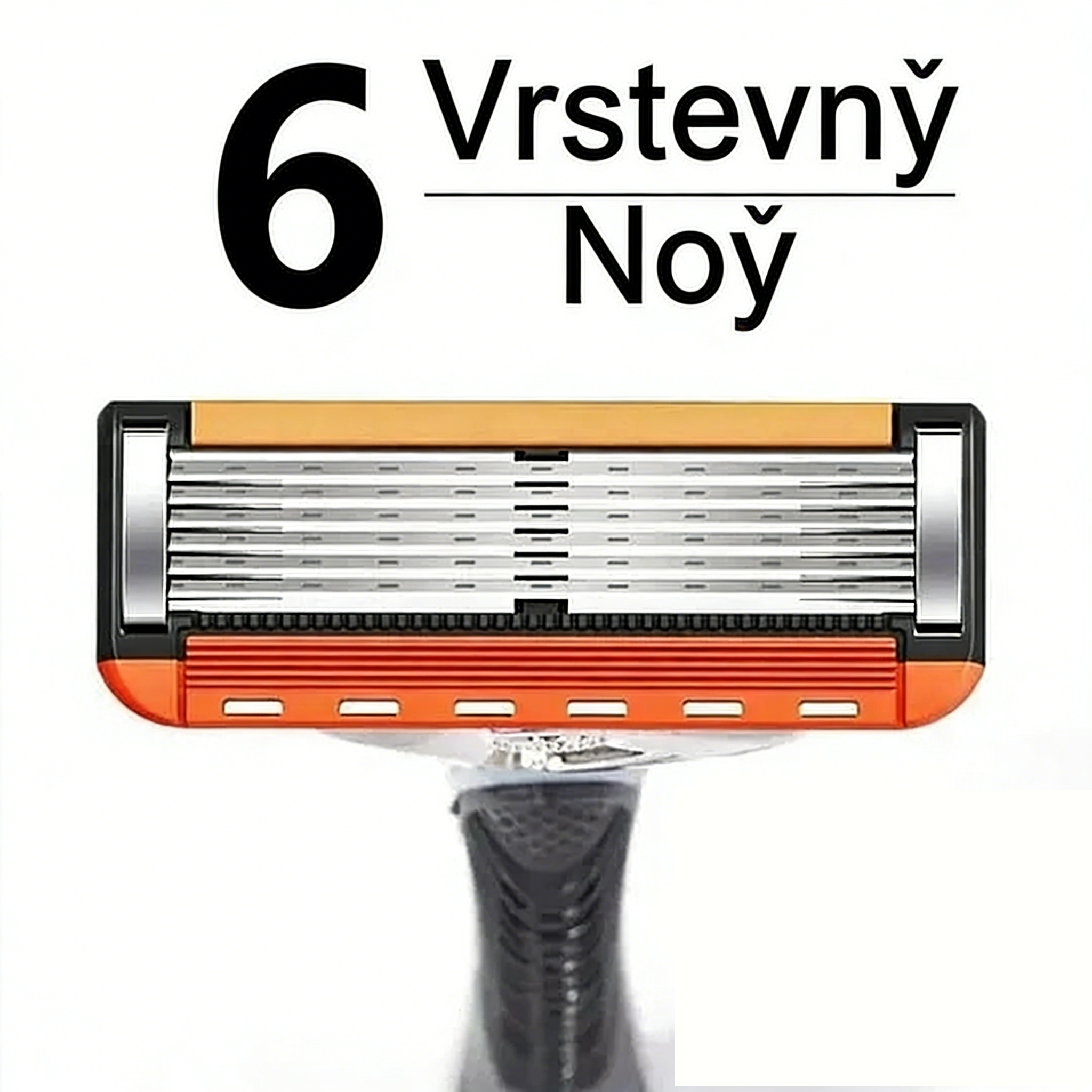 Pánska súprava náhradných holiacich hlavíc + voľná rukoväť — mimoriadne ostré čepele z nehrdzavejúcej ocele pre pohodlné holenie