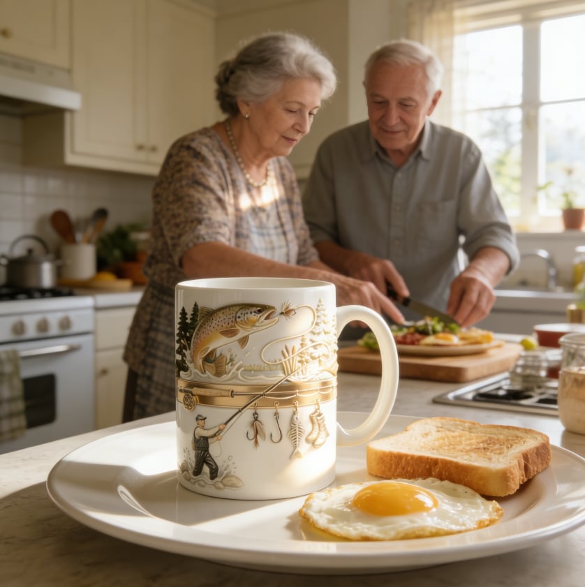 🔥Ostatni dzień zniżki 49%🎣Kubek na kawę Hooked on Fishing