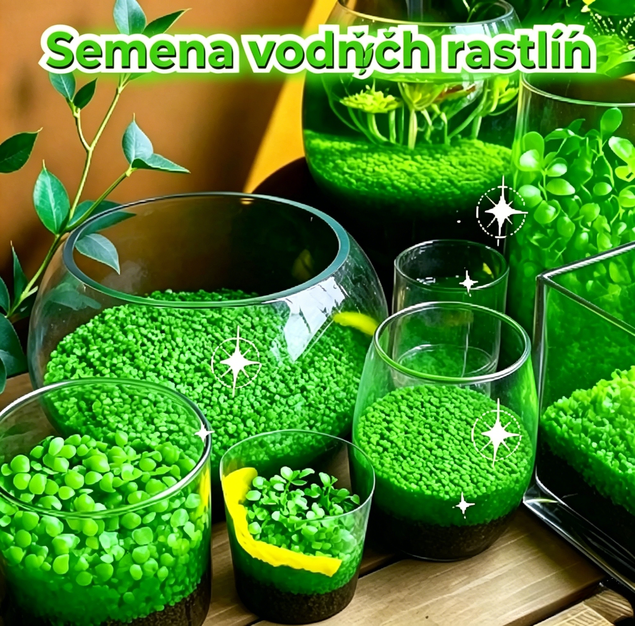 🌿Semená na čistenie vzduchu v akváriu