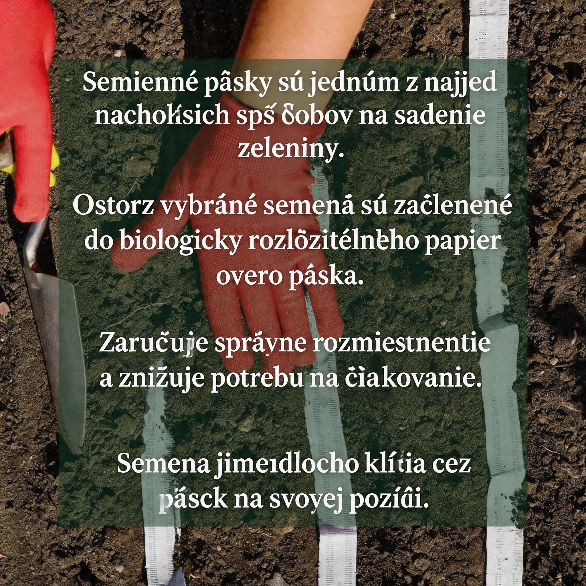 🌱Páska na semienka Tactodirecto™