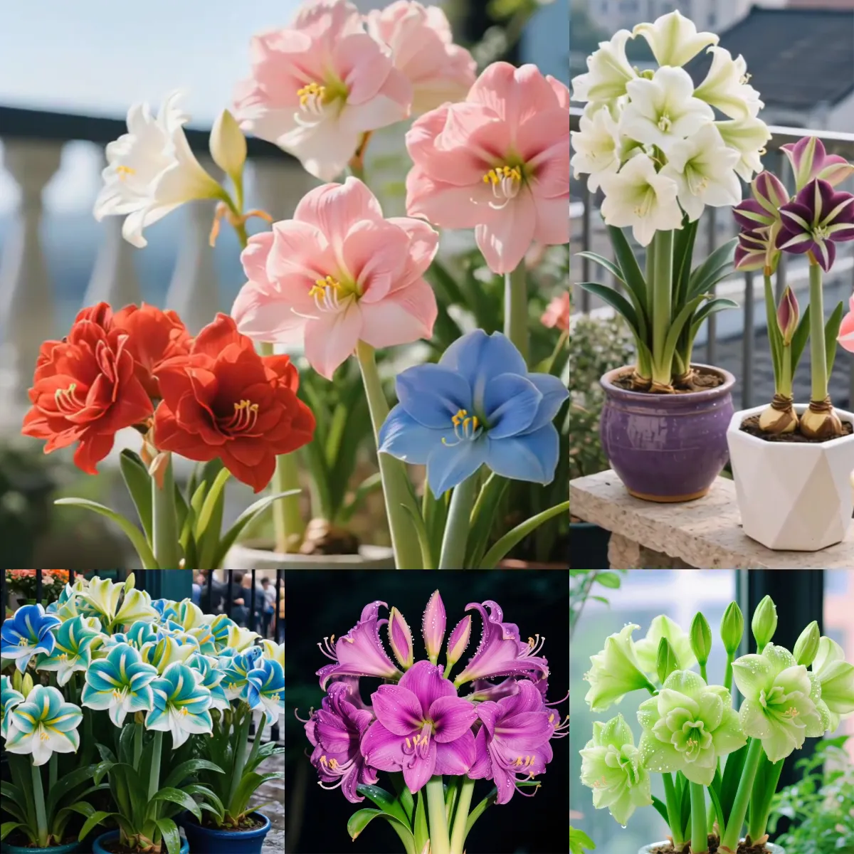 Voňavé amarylky s plnými (dvojitými) kvetmi – cibuľky