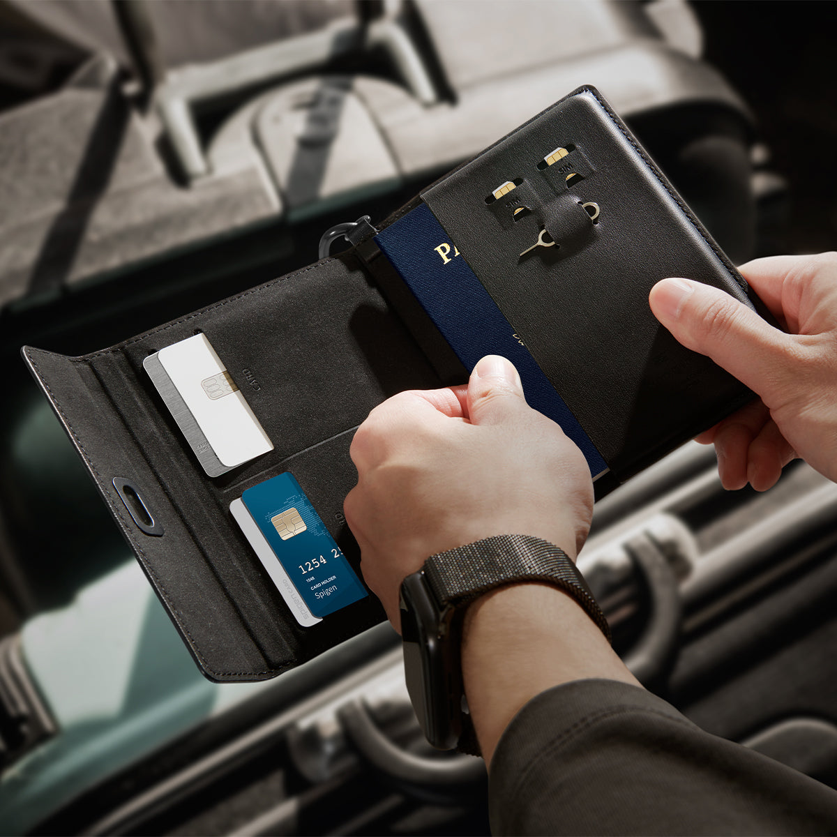 RFID cestovná peňaženka 🔐✈️ – držiak pasu 🛂 & cestovný organizér 🎒