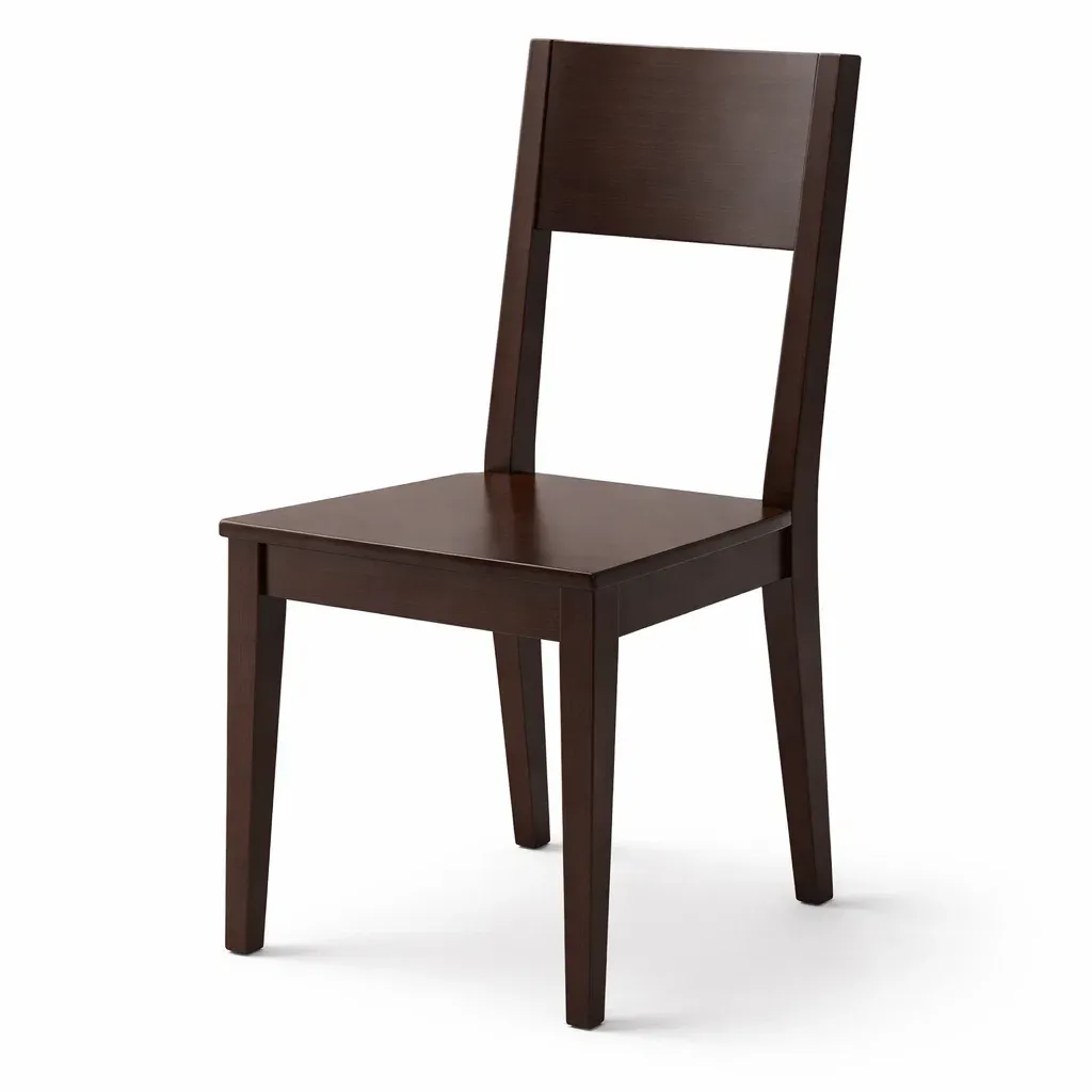 Esszimmerstuhl aus Massivholz Dunkelbraun 45x85x55 cm-Mobetrix