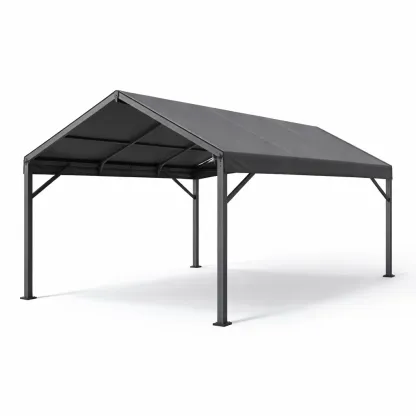 Carport mit Stahlstruktur und Polyesterdach Anthrazit-Mobetrix