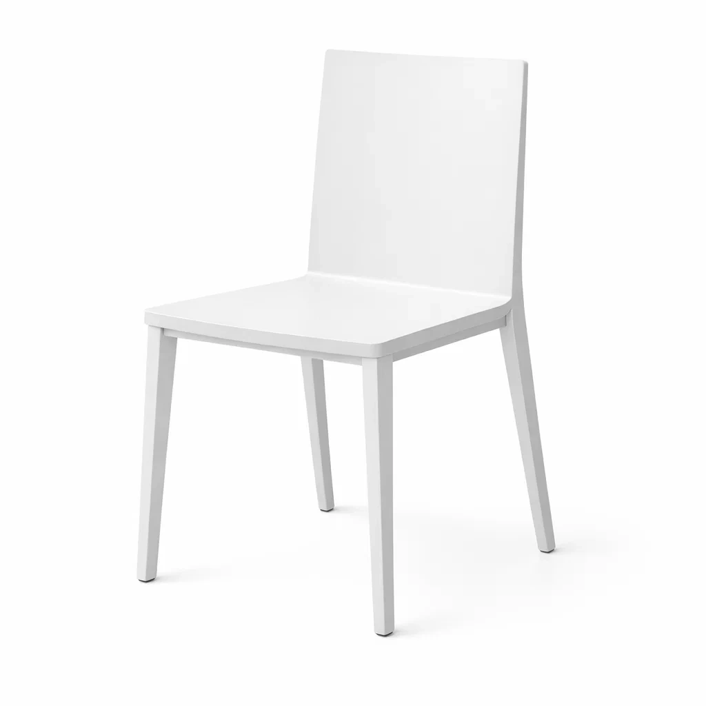 Esszimmerstuhl aus Polypropylen Weiß-Mobetrix