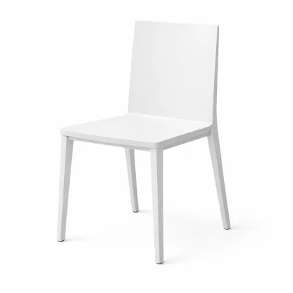Esszimmerstuhl aus Polypropylen Weiß-Mobetrix