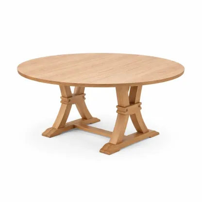 Esstisch oval aus Holz Natur-Mobetrix