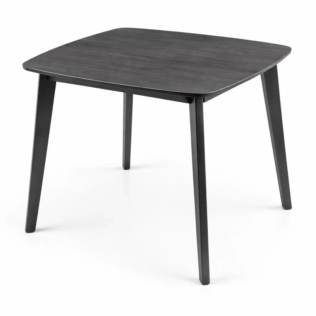 Esstisch Holzfurnier 90x90x75 cm Schwarz-Mobetrix