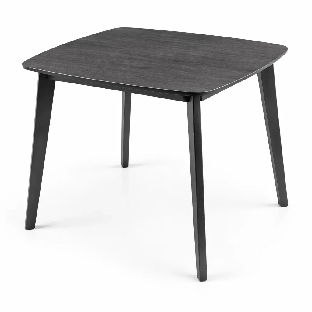 Esstisch Holzfurnier 90x90x75 cm Schwarz-Mobetrix