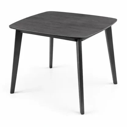 Esstisch Holzfurnier 90x90x75 cm Schwarz-Mobetrix