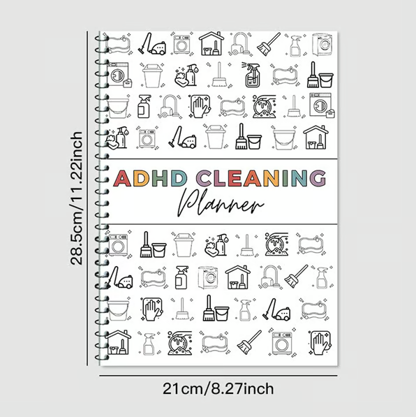 🔥🔥 ADHD Sada pro úklid a organizaci – Plánovač domácích povinností ✔