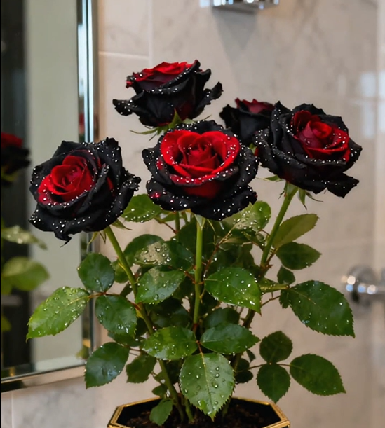 🌹🖤 Semena růže Black Buck 🖤🌹