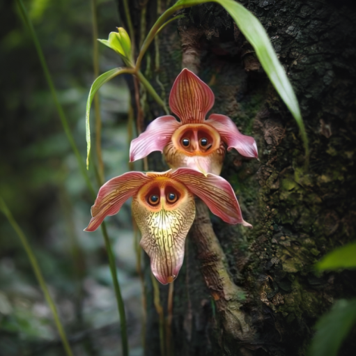 🌱 Vzácná rostlina! Neobvyklá orchidej ve tvaru opice 🐵🌺💫