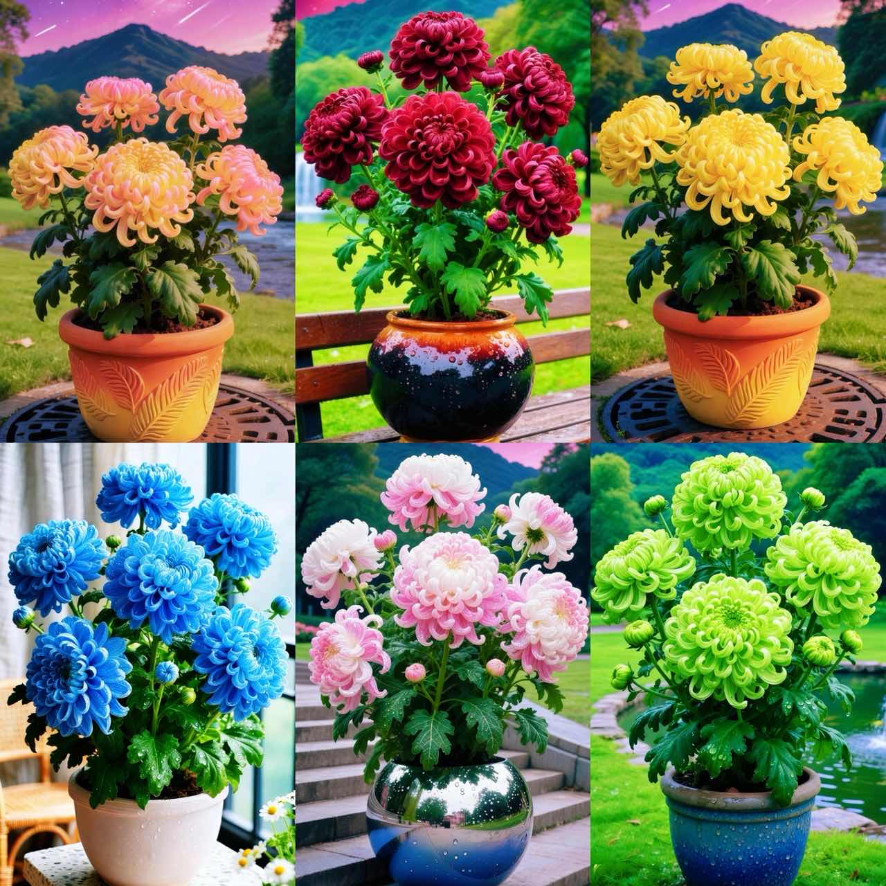 🌸 Plnokvěté chryzantémy – kvetou luxusem po celý rok 🌸