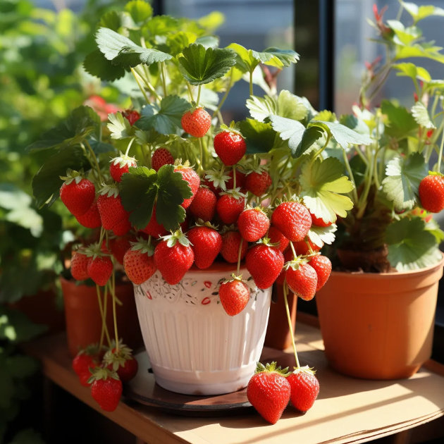 🍓Latest Four Seasons First Love Strawberry Seeds—Year-Round Harvest