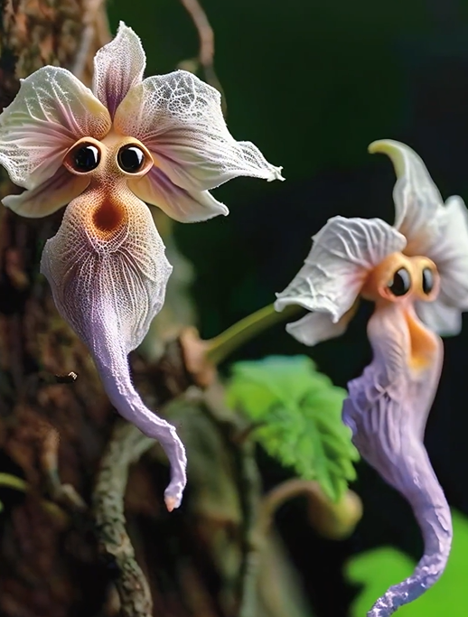 🌱 Vzácná rostlina! Neobvyklá orchidej ve tvaru opice 🐵🌺💫