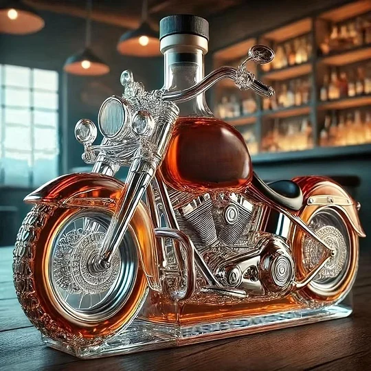 🏍️ Karafa na whisky ve tvaru motorky