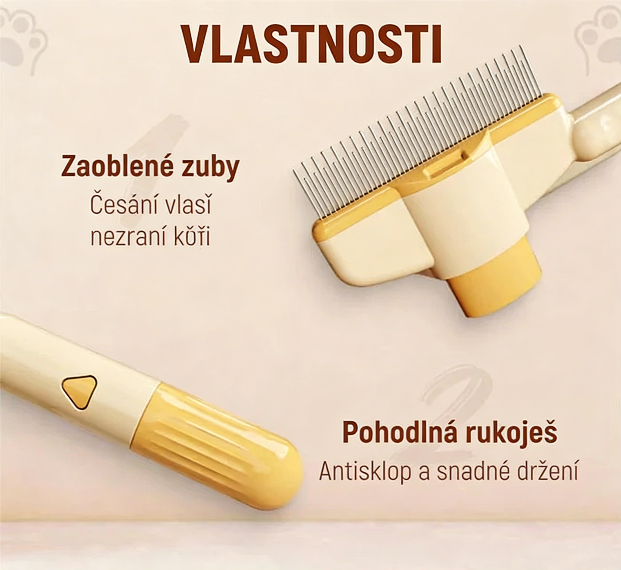 🪒Samočisticí kartáč 🧼 proti blechám