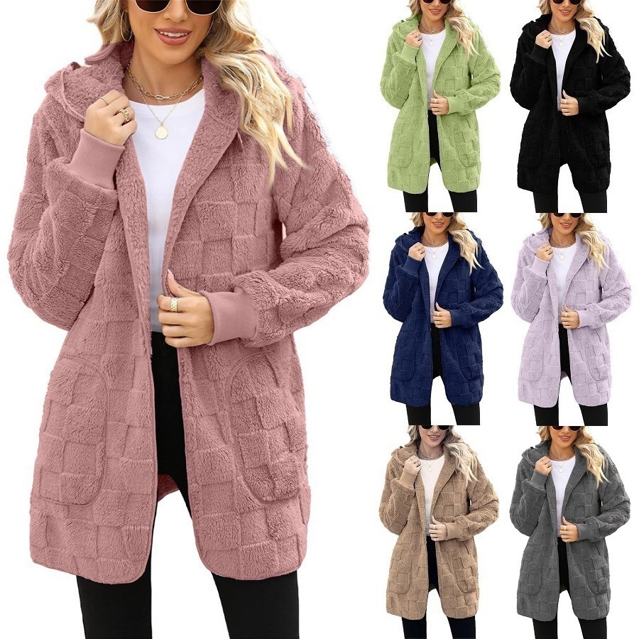 ☃️ DÁMSKA KOCKOVANÁ FLEECOVÁ BUNDA ❄️ [S-5XL] | NOVÝ MODEL ZIMNÉ KOLEKCIE 🌸🧣