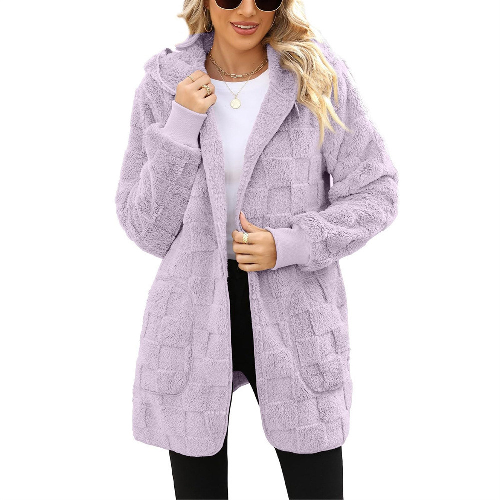 ☃️ DÁMSKA KOCKOVANÁ FLEECOVÁ BUNDA ❄️ [S-5XL] | NOVÝ MODEL ZIMNÉ KOLEKCIE 🌸🧣