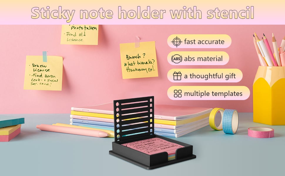 sticky note stencil template