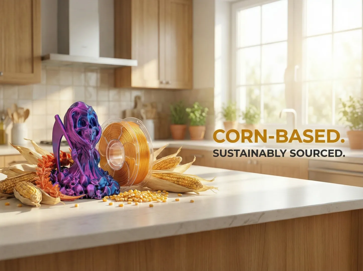 Beginner-Friendly Silk Dual-Color PLA Filament 1.75mm, 250g | Kriofy K250-PLA