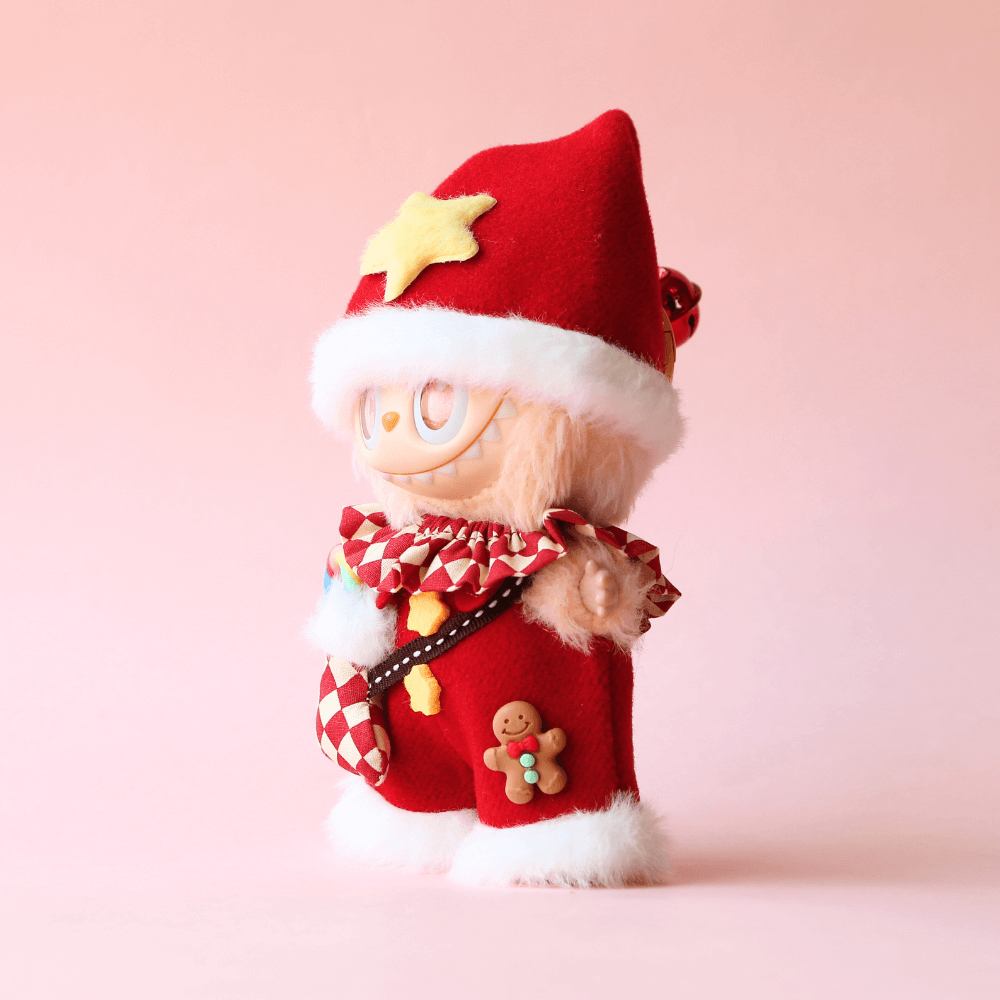 Festive Christmas Costume Set (3-piece) for Labubu