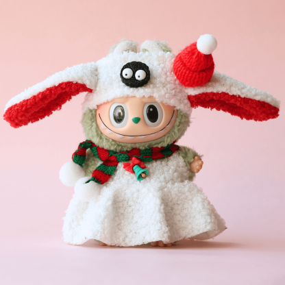Christmas Sheep Outfit (3-piece) for Labubu