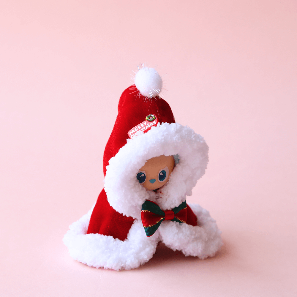 Santa Claus Cape for Labubu 4.0 - Pin for love