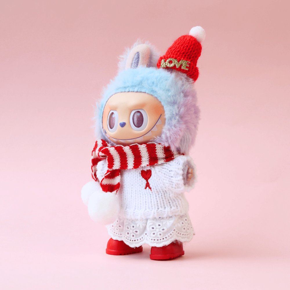 Ami Paris Cute Knit Outfit Set (5-Piece) for Labubu