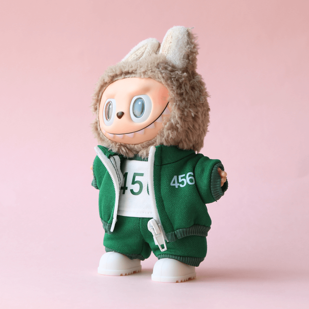 Squid Game Men’s Tracksuit Costume (4-Piece Set) for Labubu