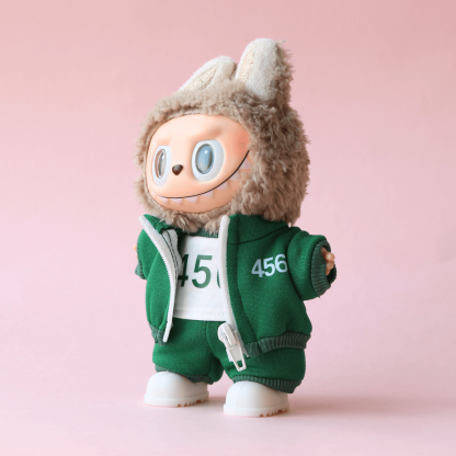 Squid Game Men’s Tracksuit Costume (4-Piece Set) for Labubu