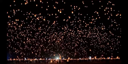10 Pack White Chinese Paper Sky Lanterns