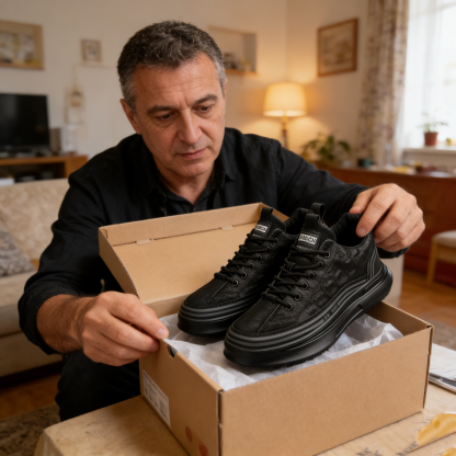 【🎁Oferta ograniczona czasowo】Buty ortopedyczne męskie👞 Wykonane ze skóry cielęcej🐂 Wodoodporne i antypoślizgowe✅ Wsparcie łuku stopy - wygodne chodzenie✅