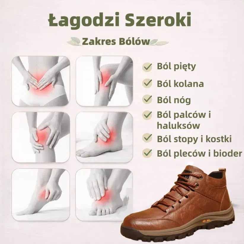 🎁Oferta specjalna z okazji rocznicy｜Męskie skórzane buty ortopedyczne 👞 Amortyzacja i ulga w ucisku • Stabilność i antypoślizgowość • Całodzienny komfort