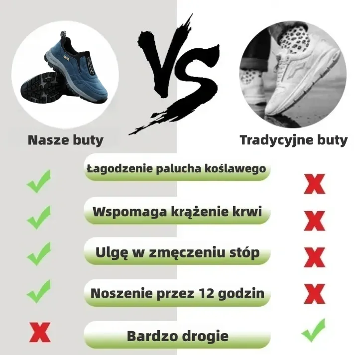 🔥 50% taniej – Pół ceny!✅ Buty ze skóry jelenia wysokiej jakości 🦶 Łagodzą ból stóp i zapalenie powięzi⬛Wodoodporne i antypoślizgowe