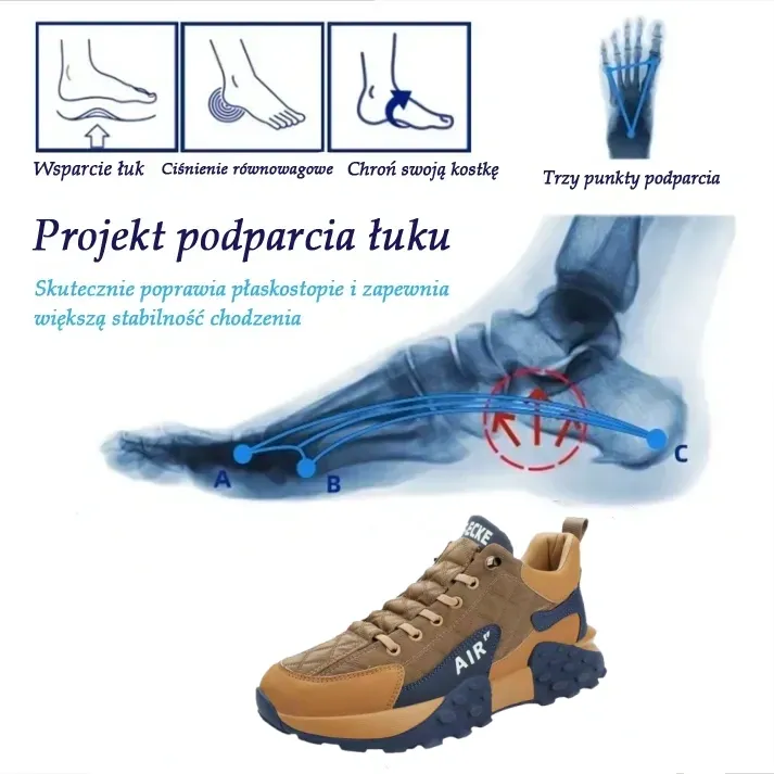 🔥Ostatni dzień! 50% zniżki! ⏰Ergonomicznie zaprojektowane markowe buty codzienne ✅ Miękkie i wygodne, z doskonałym wsparciem 🦶 Skutecznie łagodzą ból stóp