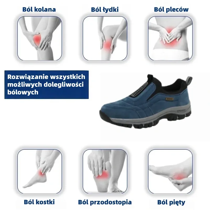 ✅Wysokiej jakości buty ze skóry jelenia🦶Łagodzą ból stóp i zapalenie powięzi - Wodoodporne i antypoślizgowe🔴Buty ortopedyczne