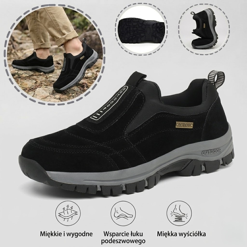 🔥50% zniżki w ofercie specjalnej🦌 Buty z najwyższej jakości skóry jelenia🦶 Ulgę w bólu stóp i zapaleniu powięzi podeszwowej✅ Ręcznie robione✅ Wodoodporne i antypoślizgowe✅ Miękkie i wygodne