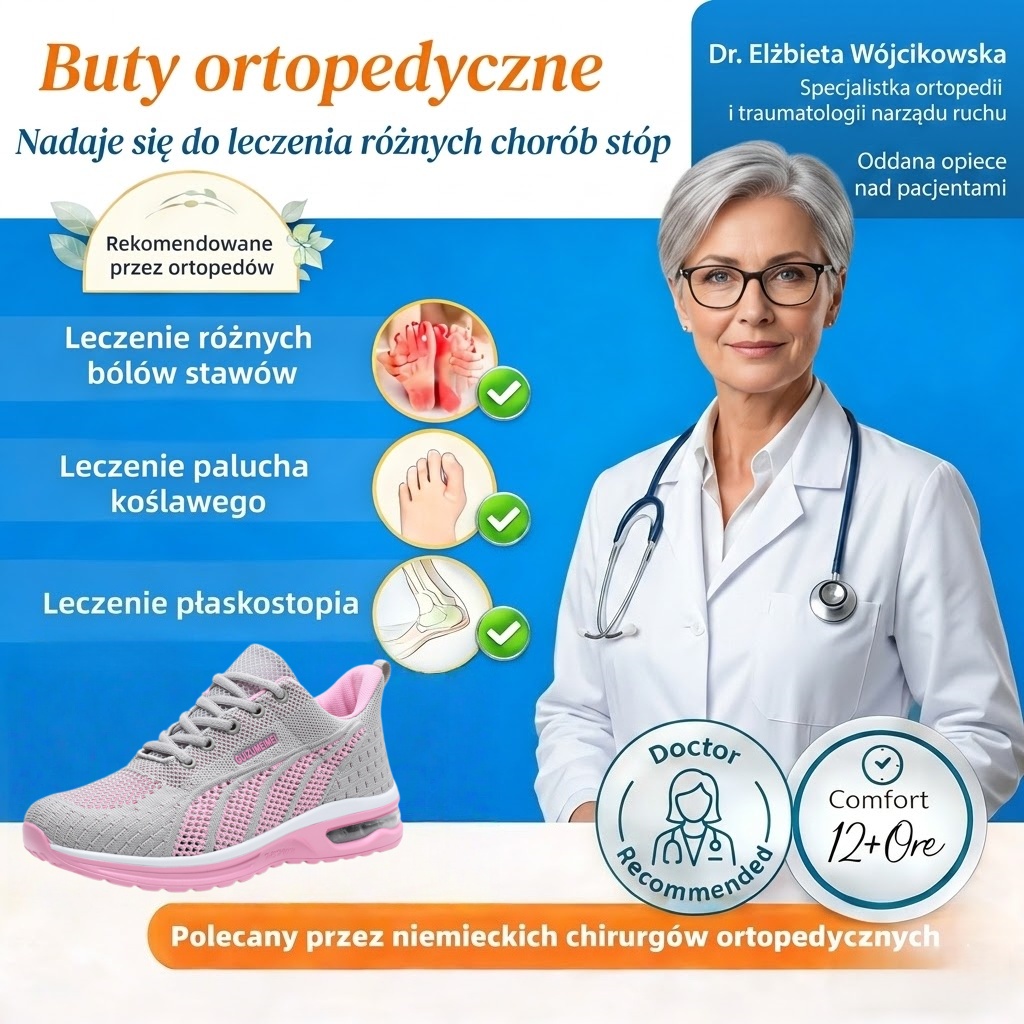 ⏰50% zniżki przez ograniczony czas: nie przegap! 🔥Ergonomicznie zaprojektowane buty ortopedyczne ✅Wsparcie łuku stopy ✅Wygodne i bezbolesne chodzenie
