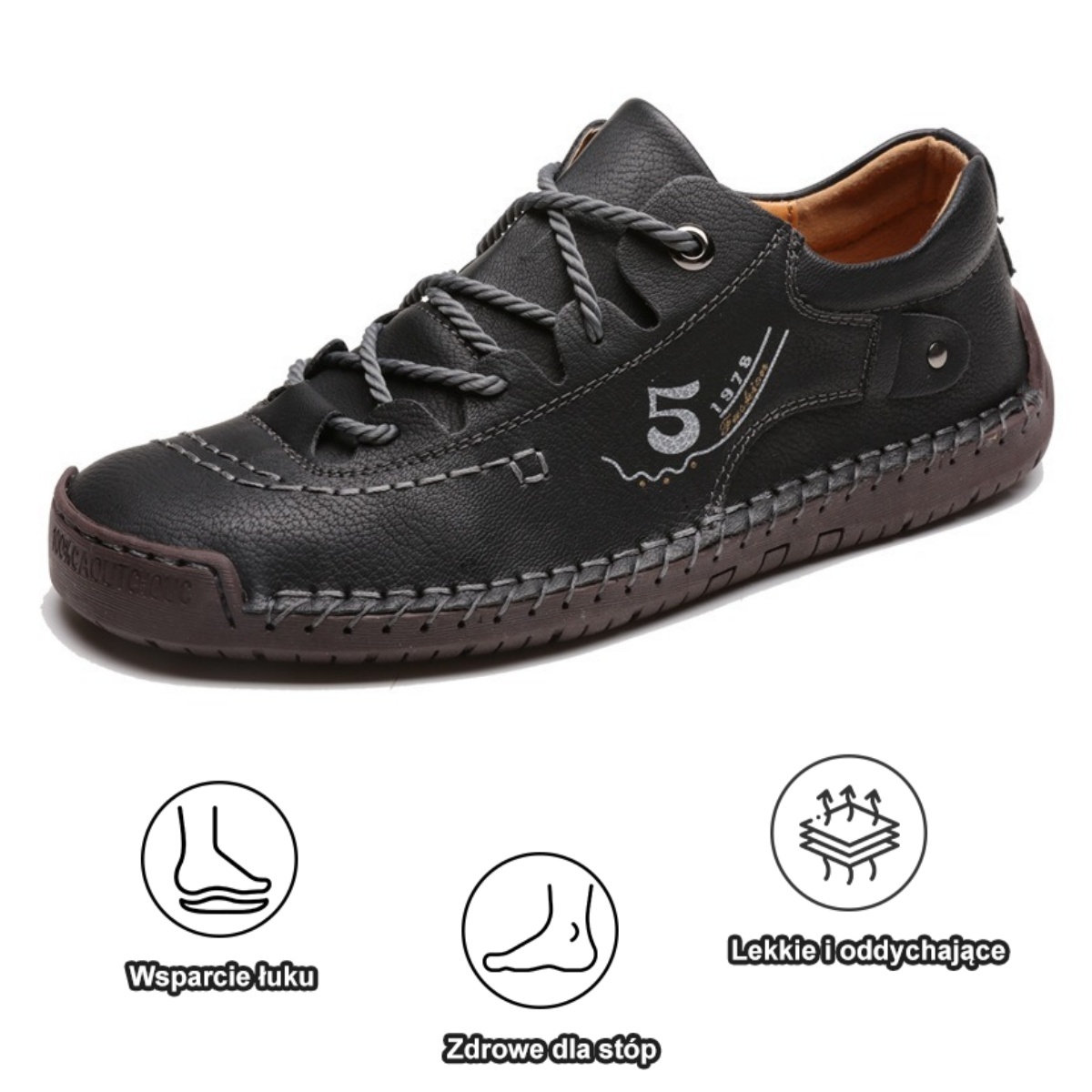 【🎁Dzisiaj 50% zniżki - Nie przegap】 Ergonomicznie zaprojektowane buty ortopedyczne - Łagodzą ból stawów 👞 Zmniejszają nacisk podczas chodzenia