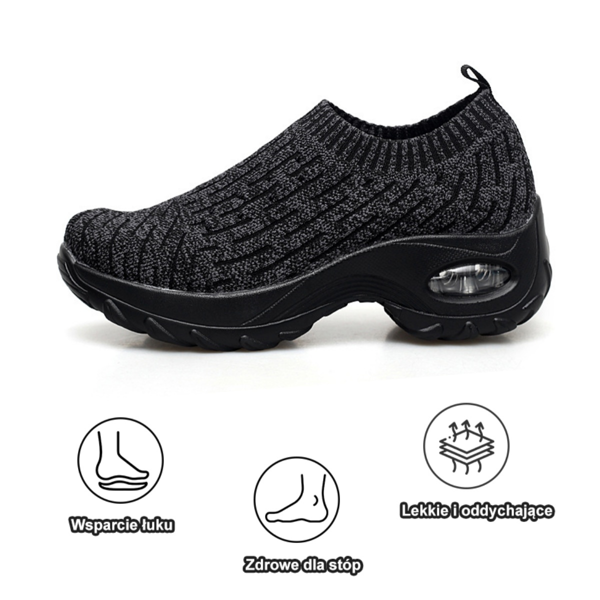 【🔥Dziś połowa ceny - nie przegap】 Ergonomicznie zaprojektowane buty ortopedyczne - konstrukcja z podparciem łuku stopy 👞Łatwo pozbądź się bólu stóp