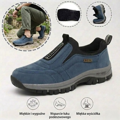 ⏰ 50% zniżki dzisiaj – Nie przegap! 🎁 Męskie buty do chodzenia szyte ręcznie ze skóry jelenia 👟 Wodoodporne i antypoślizgowe ✅ Wsparcie łuku stopy ✅ Wygodne w noszeniu