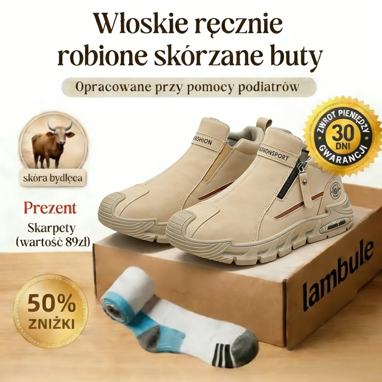 🔥 Ostatnia szansa – 50% zniżki! ⏰ Najnowsze buty ortopedyczne, wygodne w noszeniu na co dzień 🦶 Zmniejszają ucisk i zmęczenie nóg