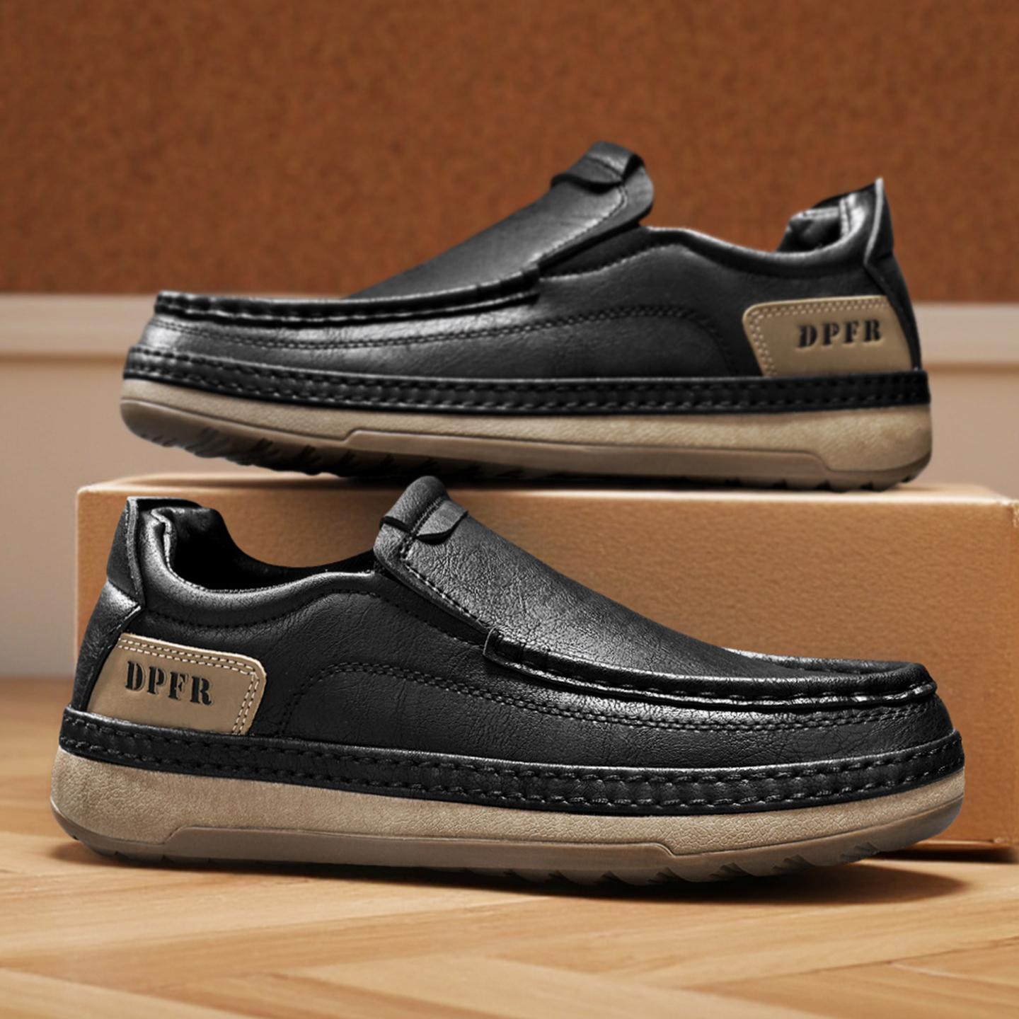 ⏰Oferta specjalna ograniczona czasowo z 60% zniżką🐂Wysokiej jakości skóra bydlęca👞Szyte ręcznie✅Wodoodporne i antypoślizgowe✅Wsparcie łuku stopy✅Wygodne chodzenie