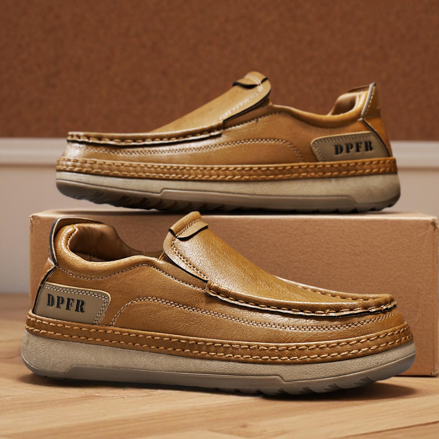 ⏰Oferta specjalna ograniczona czasowo z 60% zniżką🐂Wysokiej jakości skóra bydlęca👞Szyte ręcznie✅Wodoodporne i antypoślizgowe✅Wsparcie łuku stopy✅Wygodne chodzenie