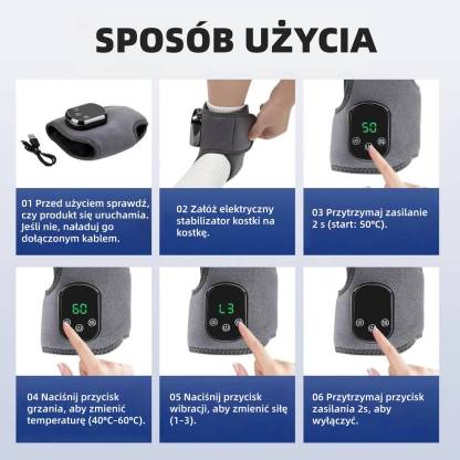 Masażer stóp 👣🔥 | Masaż + Ciepły Kompres 🌡️ | 3 Tryby Wibracji ⚡ | 🔥 PÓŁ CENY – 50% TANIEJ! 💥