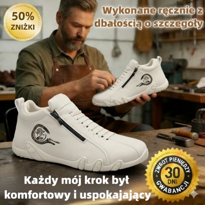 🔥50% zniżki – Nie przegap! ⬛ Męskie buty casualowe, wykonane z prawdziwej skóry bydlęcej 🐂 szyte ręcznie – ciepłe i wygodne ✅ idealne na komfortowe chodzenie przez cały dzień.
