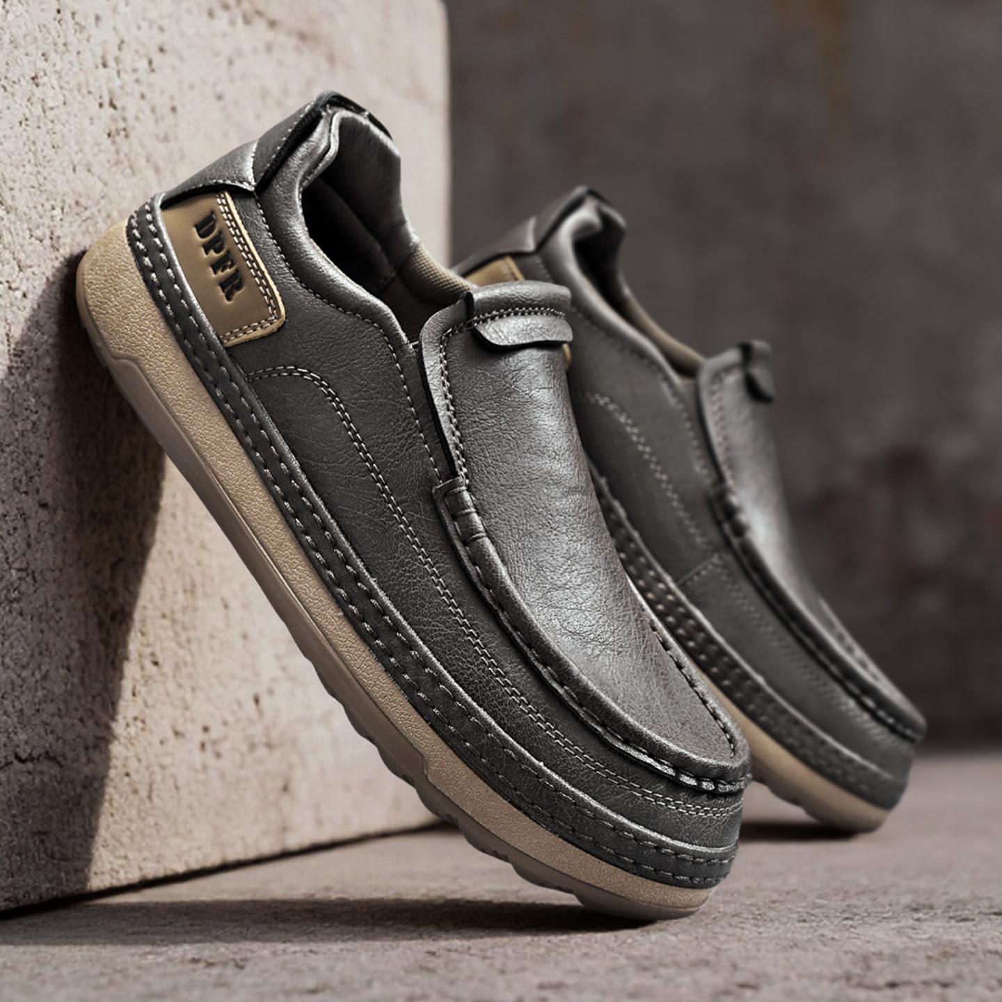 ⏰Oferta specjalna ograniczona czasowo z 60% zniżką🐂Wysokiej jakości skóra bydlęca👞Szyte ręcznie✅Wodoodporne i antypoślizgowe✅Wsparcie łuku stopy✅Wygodne chodzenie