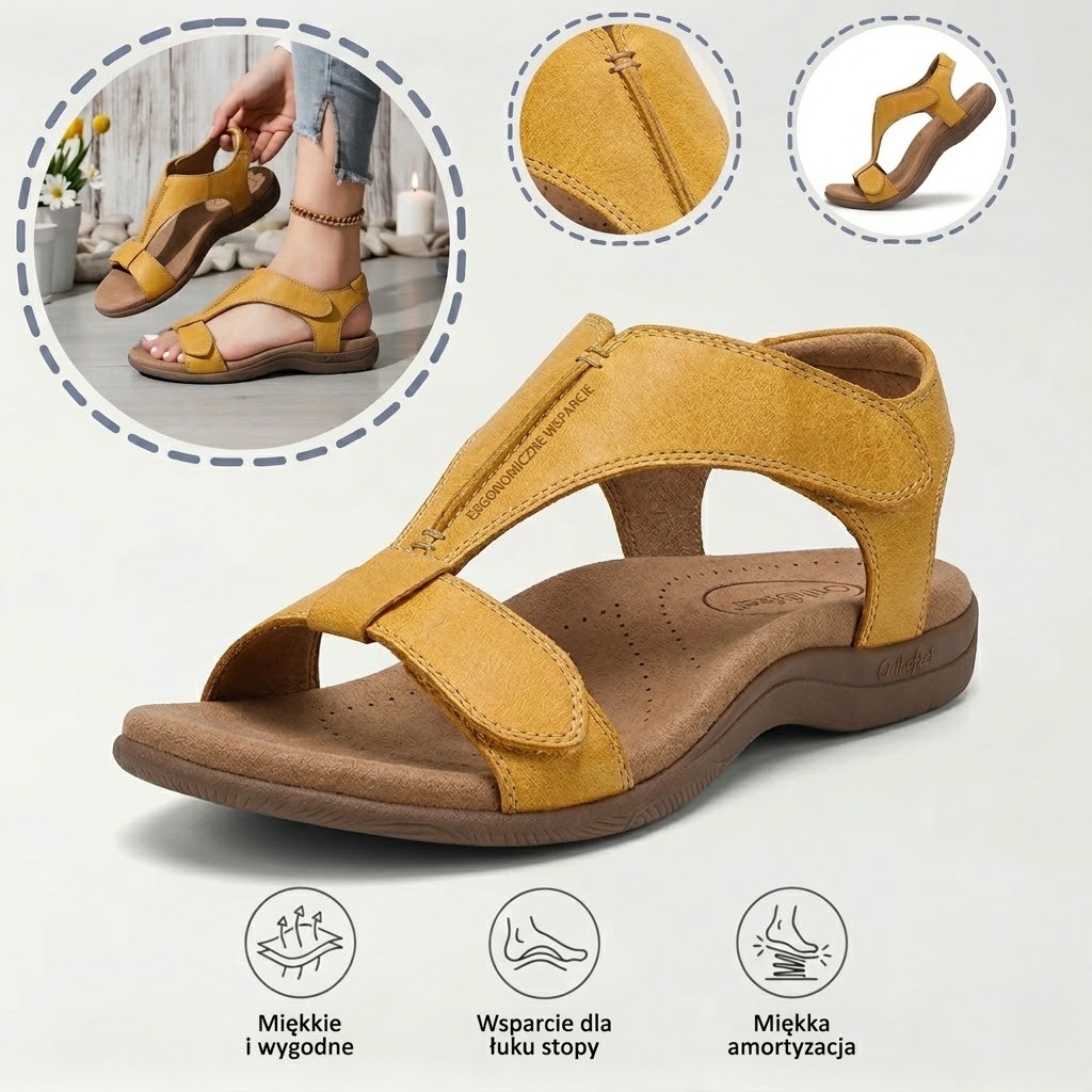 ⏰Ograniczona czasowo promocja z obniżką o połowę🔥Letnie sandały ortopedyczne ✅Wsparcie łuku stopy ✅Wygodne i bezbolesne chodzenie ✅Ergonomiczna konstrukcja
